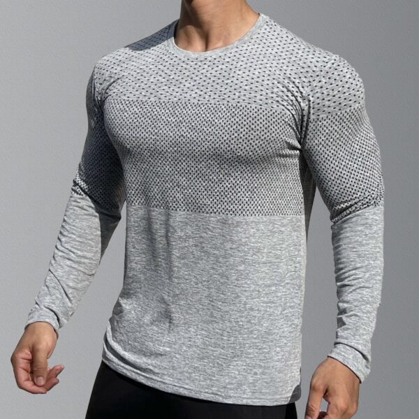 Muscle Workout Men's Basketball Brothers Slim-fit Cationic Training Clothes Sports Long Sleeve - Image 4