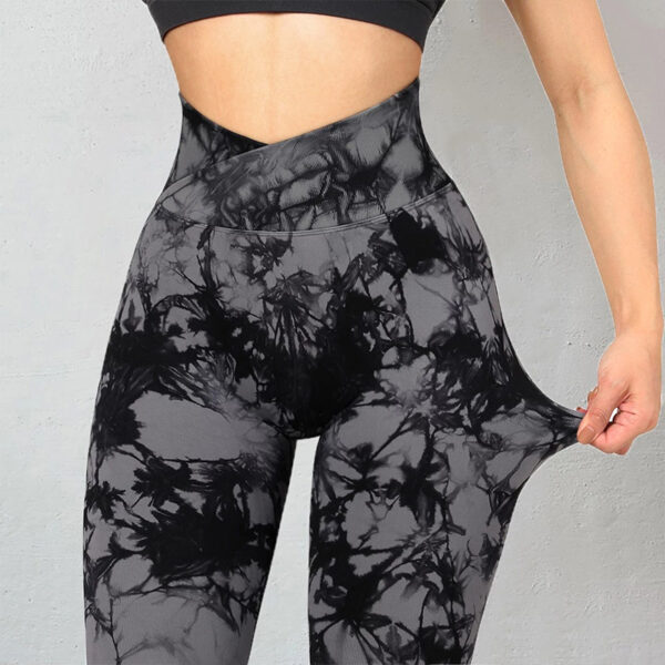 Seamless Tie Dye Leggings Women Yoga Pants Push Up Sport Fitness Running Gym Leggings - Image 10