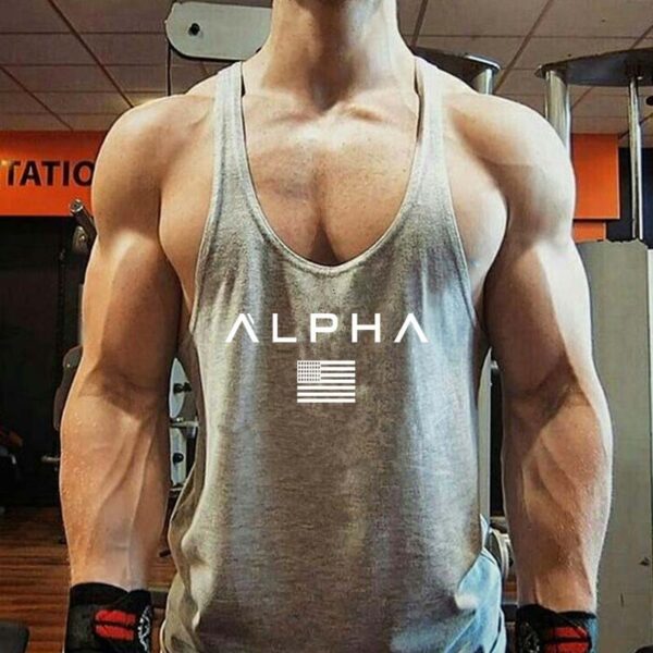 I-shaped Workout Clothes Muscle Training Sleeveless T-shirt