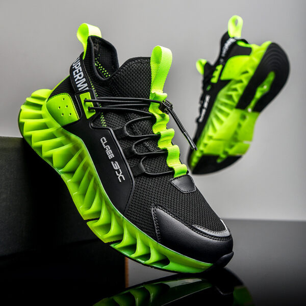 New Sports Youth Luminous Shock Absorption Travel Fitness Running Shoes - Image 2