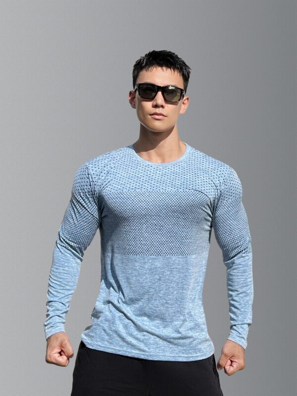 Muscle Workout Men's Basketball Brothers Slim-fit Cationic Training Clothes Sports Long Sleeve - Image 9