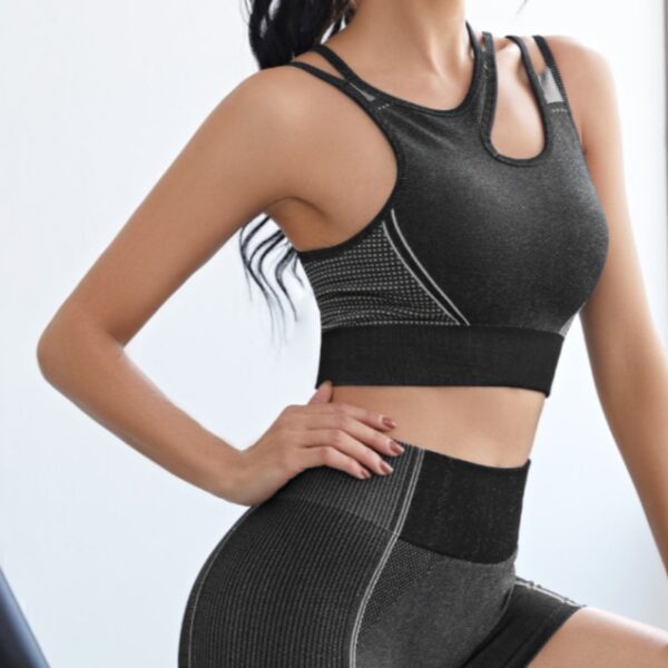 Yoga Fitness Knitted Nylon Quick-drying Breathable Exercise Running Clothes - Image 10