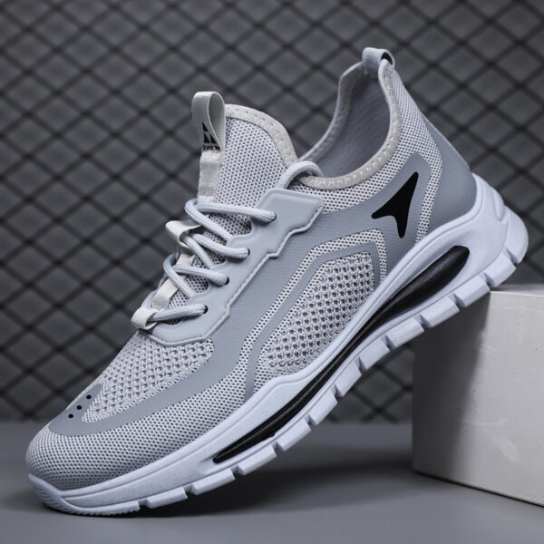 Men's Mesh Shoes Fashion Fly Knit Lightweight Breathable Sneakers Casual Sports Shoe - Image 9