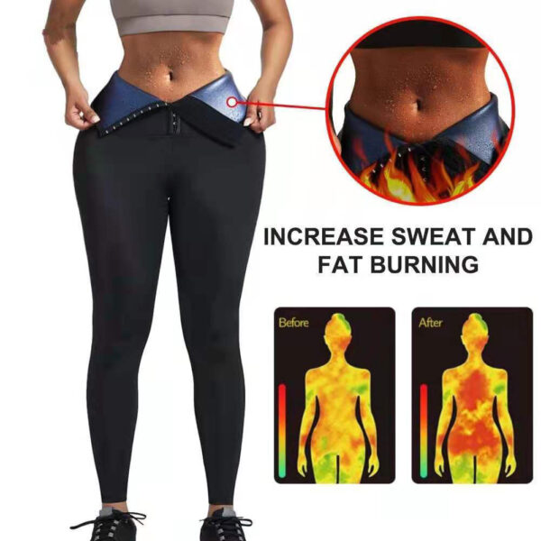 Sauna Long Pants Fitness Exercise Hot Thermo Sweat Leggings Training Slimming Pant - Image 2