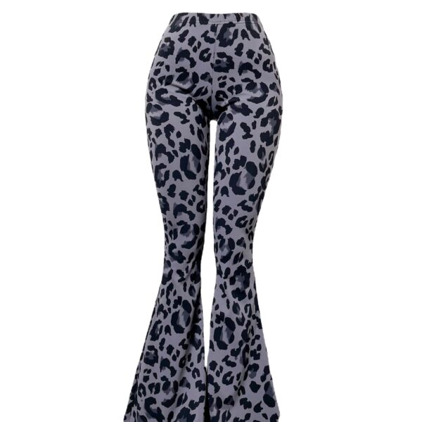 European And American Leopard Print Flared Pants - Image 7