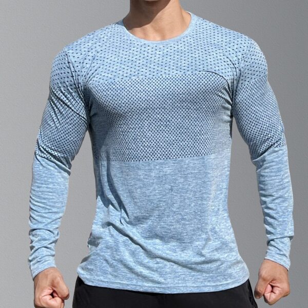 Muscle Workout Men's Basketball Brothers Slim-fit Cationic Training Clothes Sports Long Sleeve - Image 3