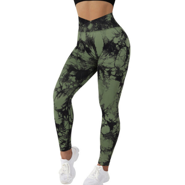 Seamless Tie Dye Leggings Women Yoga Pants Push Up Sport Fitness Running Gym Leggings - Image 6