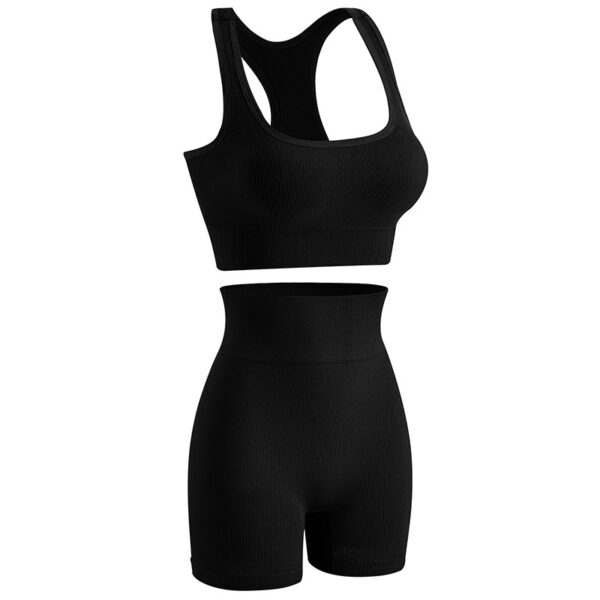 Women's Wireless Sports Yoga Bra And Shorts Suit - Image 3