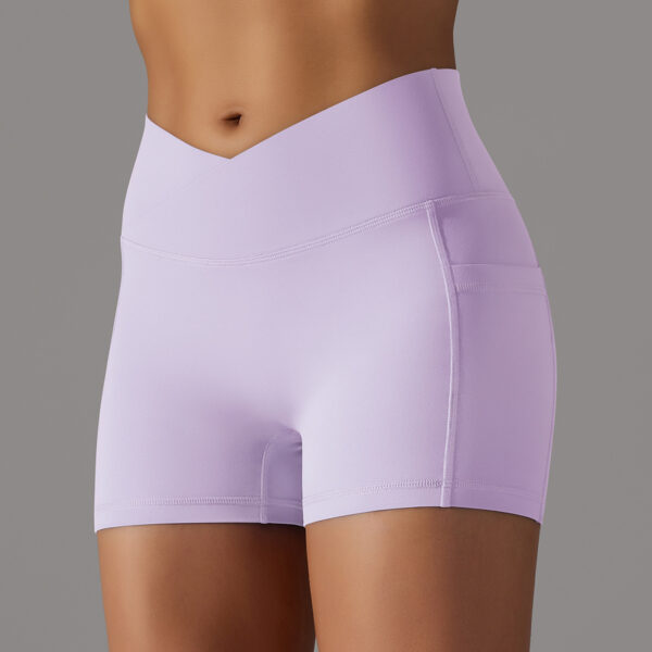 Yoga Shorts With Phone Pocket Design Fitness Sports Pants For Women Clothing - Image 7