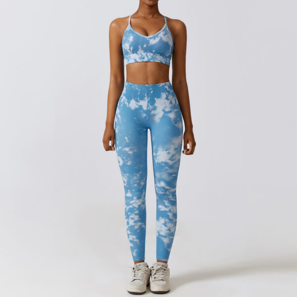 Camouflage Printing Seamless Yoga Suit Quick-drying High Waist Running Workout Clothes - Image 3