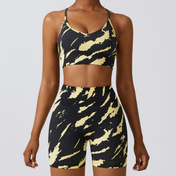 Camouflage Printing Seamless Yoga Suit Quick-drying High Waist Running Workout Clothes - Image 10