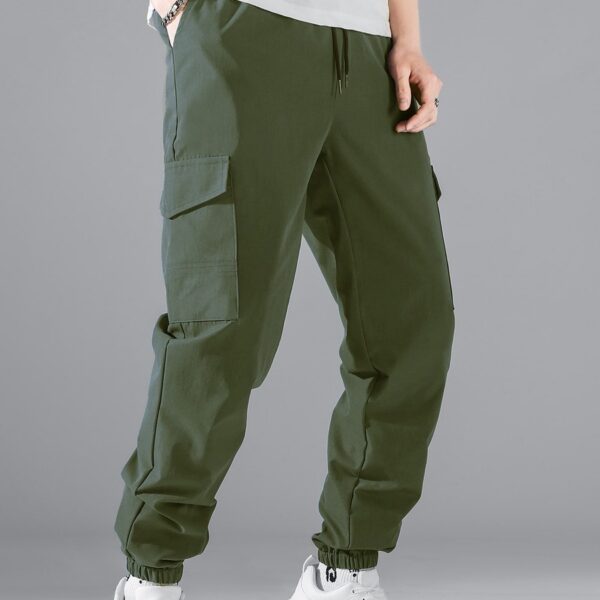 Men's Multi-pocket Workwear Pants High Street - Image 3