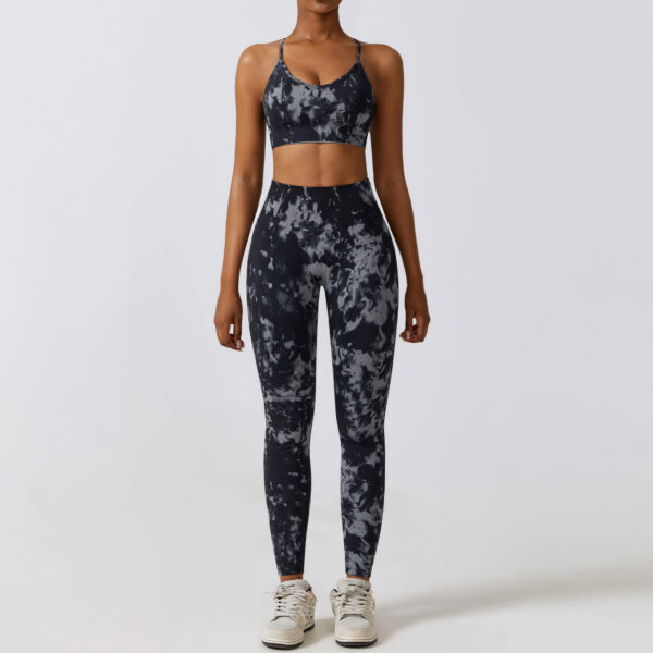 Camouflage Printing Seamless Yoga Suit Quick-drying High Waist Running Workout Clothes - Image 9