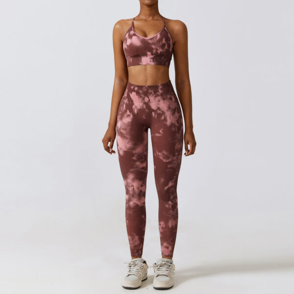 Camouflage Printing Seamless Yoga Suit Quick-drying High Waist Running Workout Clothes - Image 7