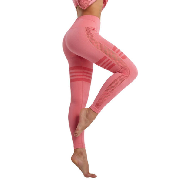 Hollow Mesh Breathable Yoga Pants - Image 8