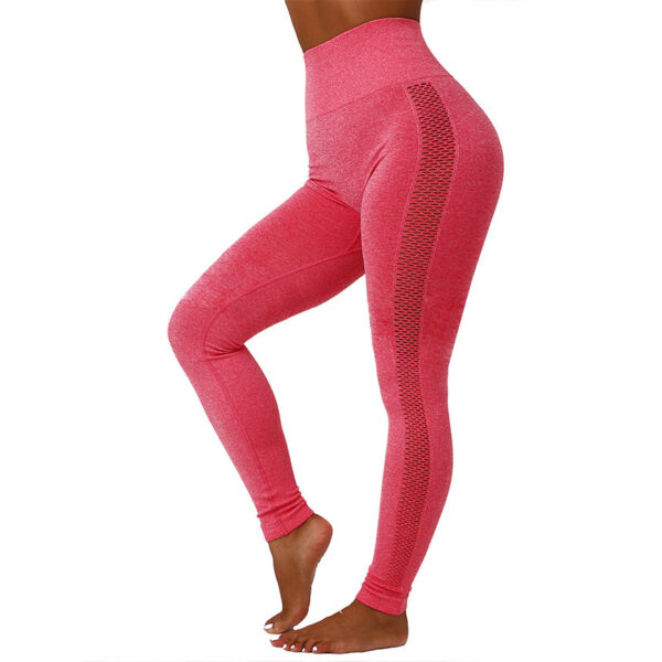 Hollow Mesh Breathable Yoga Pants - Image 4