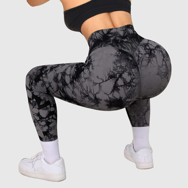 Seamless Tie Dye Leggings Women Yoga Pants Push Up Sport Fitness Running Gym Leggings - Image 3