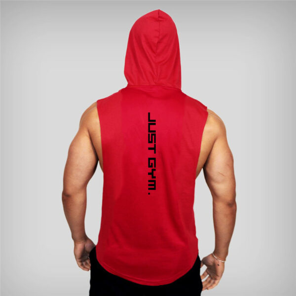 Fitness Vest Men Hooded Loose Clothes - Image 2