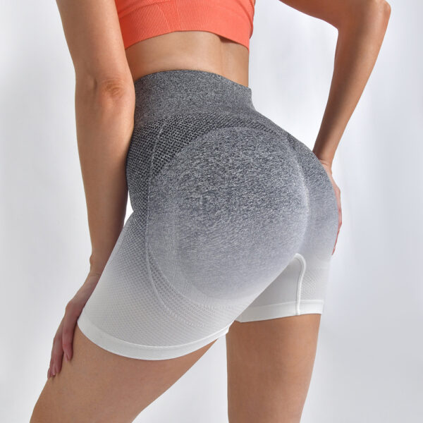 Striped Yoga Shorts High Waist Hip-lifting Tight Pants For Women Running Fitness Sports Leggings - Image 10